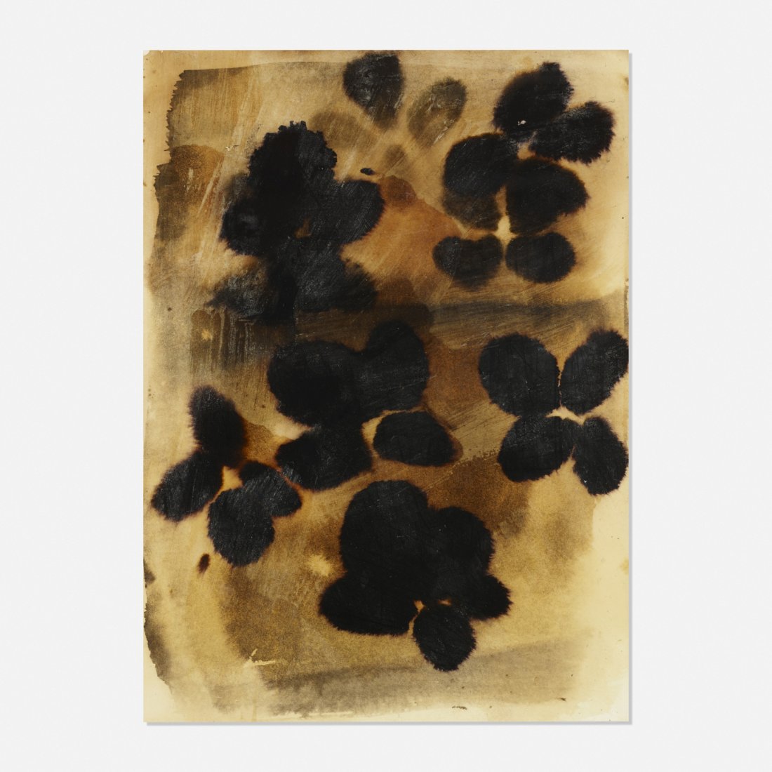 Ross Bleckner, Untitled: Ross Bleckner Untitled 1992gouache on paper14.25 h x 10.25 w in (36 x 26 cm) Signed and dated to verso 'R. Bleckner 1992'.