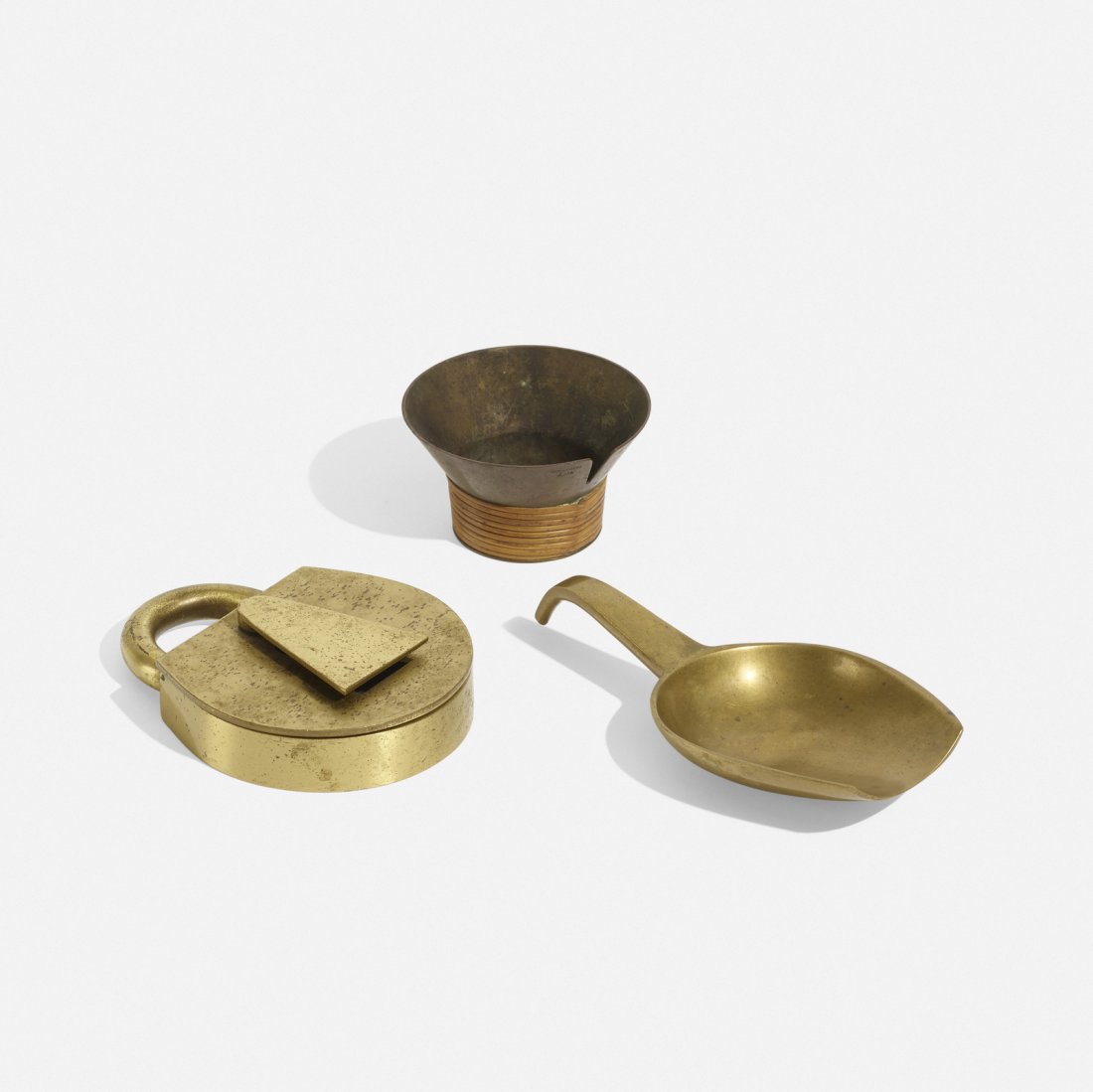 Carl Aubock II & III, collection of three ashtrays (1 of 2)