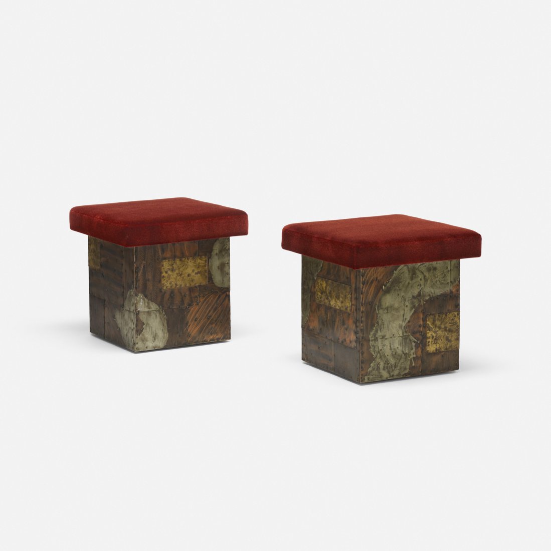 Paul Evans, stools model PE 35, pair (1 of 3)