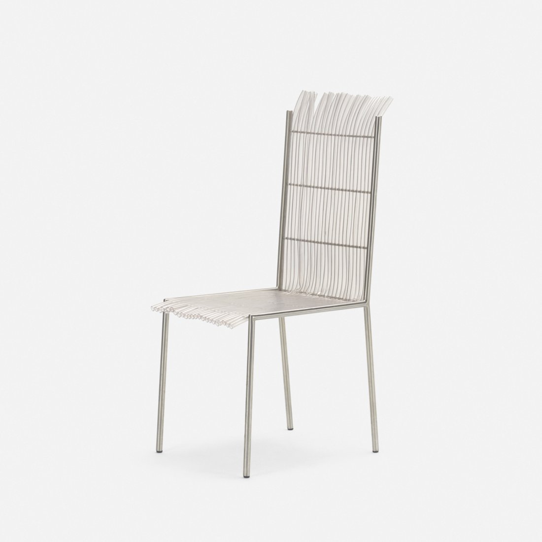 Fernando and Humberto Campana, Jardim chair: Fernando and Humberto Campana Jardim chair Estudio CampanaBrazil, 1995plastic tubing, stainless steel24 w x 24 d x 29.75 h in (61 x 61 x 76 cm) Signed with incised manufacturer's mark to un