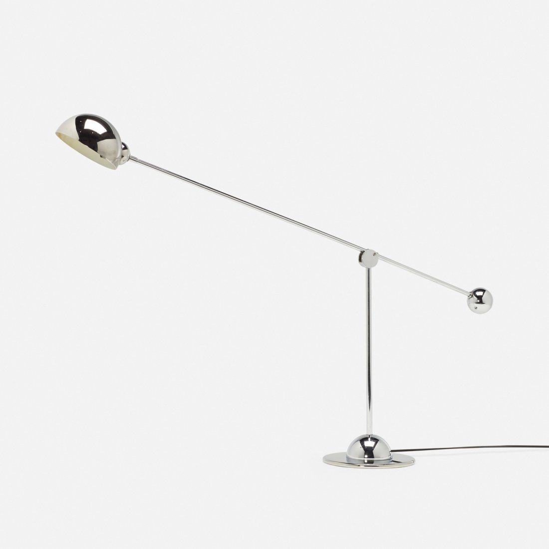 Robert Sonneman, table lamp: Robert Sonneman table lamp Robert Sonneman Associates, Inc.USA, c. 1965chrome-plated steel8 w x 42 d x 20 h in (20 x 107 x 51 cm)