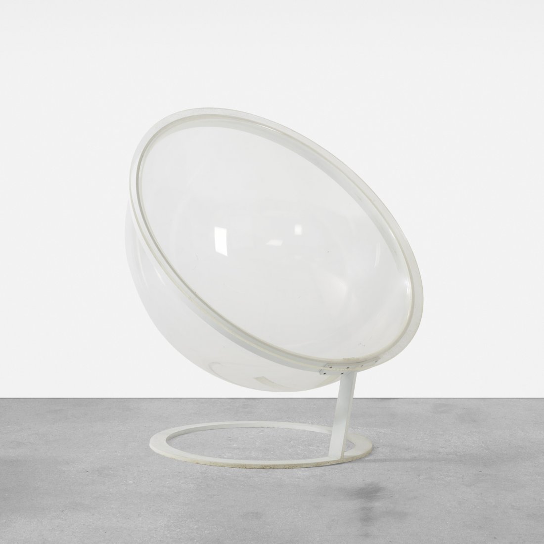 Christian Daninos, Bubble chair: Christian Daninos Bubble chair Formes NouvellesFrance, c. 1968acrylic, enameled steel47 w x 46 h in (119 x 117 cm) Literature: Le Mobilier Francais 1960-1998, Bruham