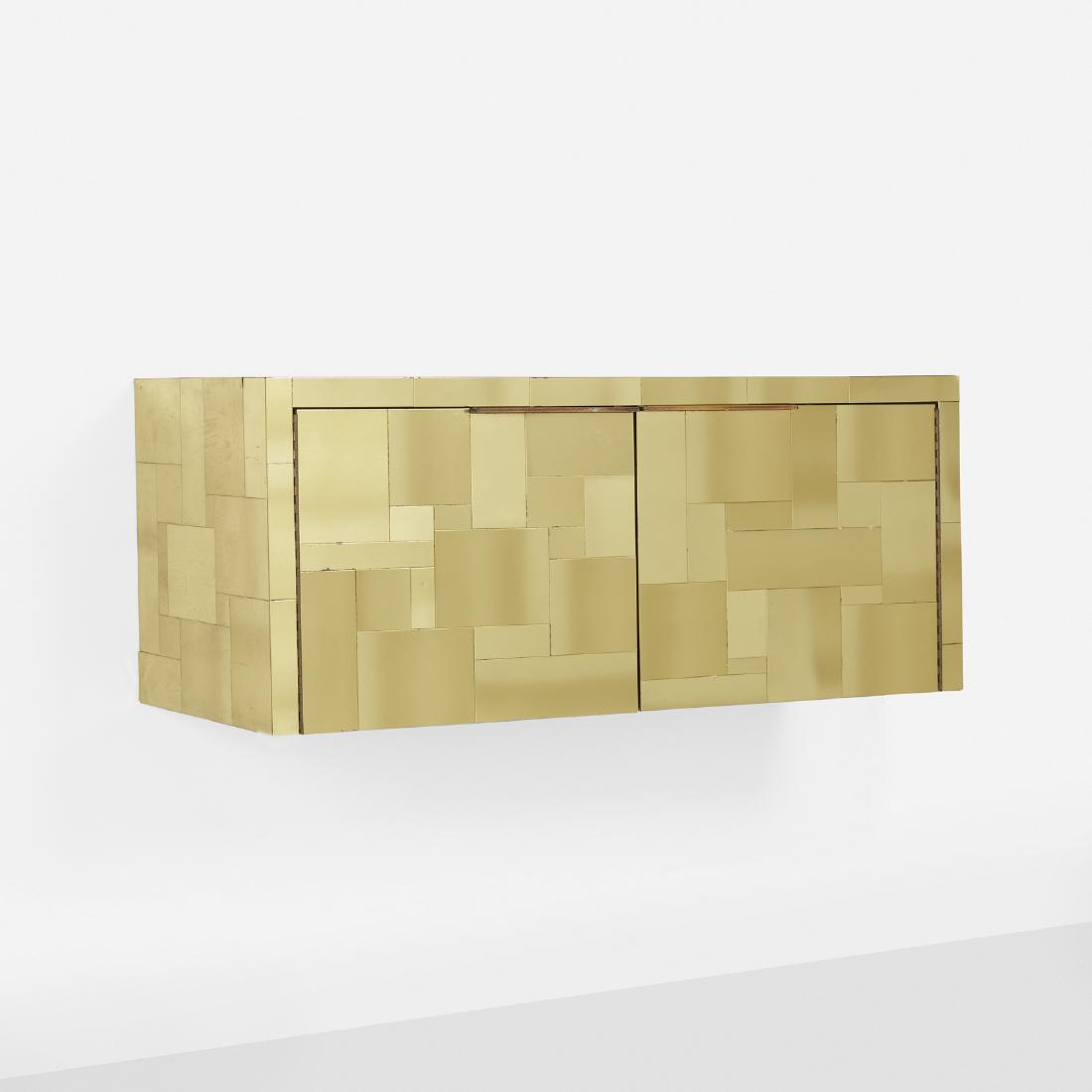 Paul Evans, wall-mounted Cityscape bar cabinet, PE 200 (1 of 1)