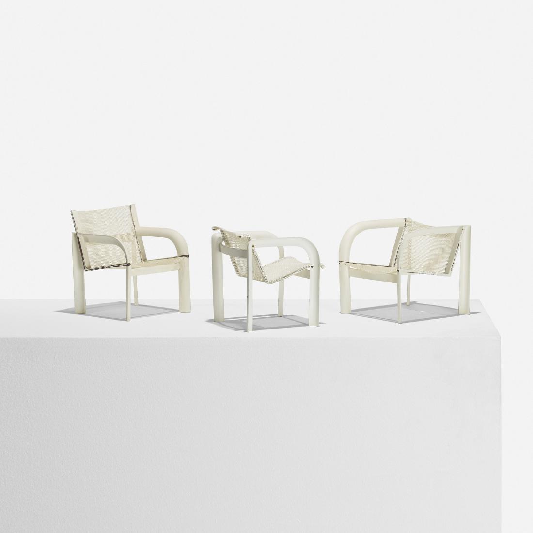 Richard Schultz, Models for C Extrusion chairs: Richard Schultz Models for C Extrusion chairs USA, 2000lacquered wood, nylon6.5 w x 7 d x 6.5 h in (17 x 18 x 17 cm) These models were never put into production.