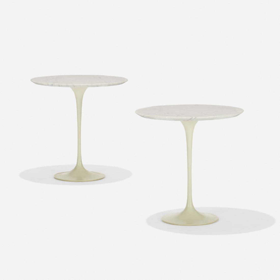 Eero Saarinen, occasional tables model 163M, pair (1 of 2)