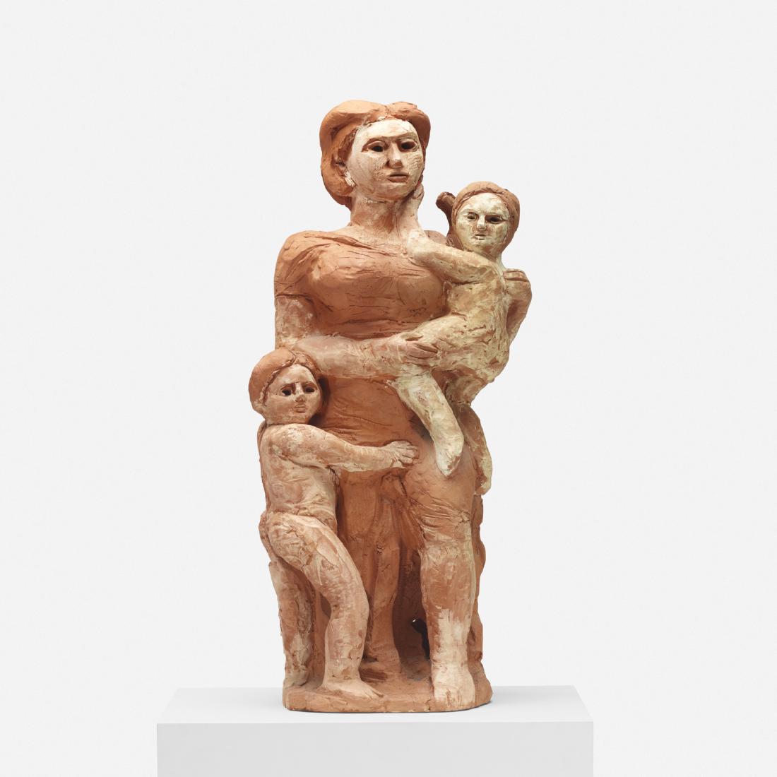 Abbott Pattison, Untitled: Abbott Pattison Untitled c. 1970glazed earthenware35 h x 16 w x 11 d in (89 x 41 x 28 cm) Incised signature to base 'A. Pattison'. Provenance: Collection of Daniel Czubak,