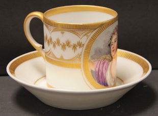 Sevres Gilt Trimmed Cup Saucer Napoleonic Jul 29 C Biddle Auction Gallery Inc In Fl Sevres Gilt Trimmed Cup Saucer Napoleonic Jul 29 C Biddle Auction Gallery Inc In Fl