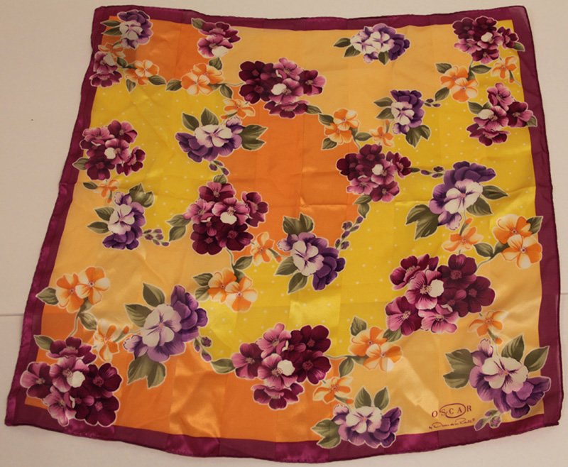 Women's Oscar de La Renta Silk Handkerchief (1 of 4)