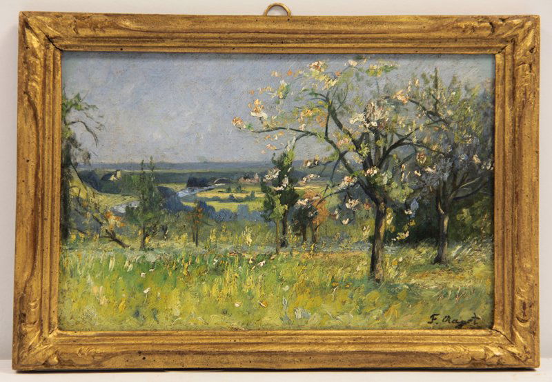 FREDERIC EMILE JEAN OIL PAINTING ON BOARD (1 of 4)