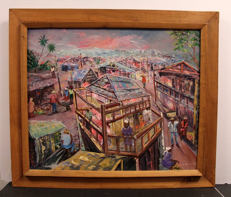 JEAN ULRICK OIL PAINTING ON CANVAS (1 of 8)