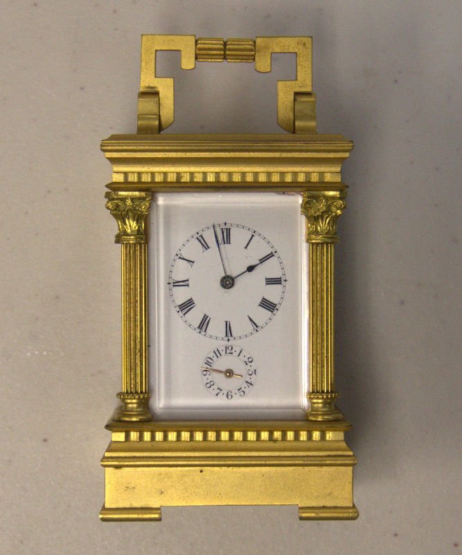 French Dore Bronze Carriage Clock (1 of 3)