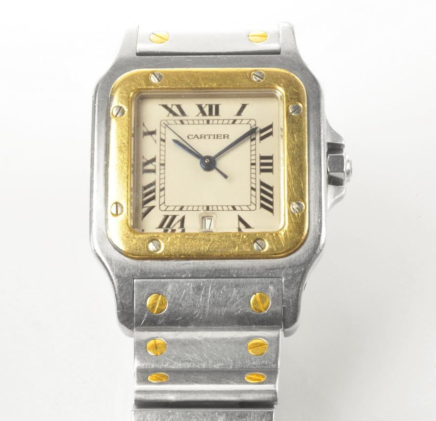 This is a men's contemporary Two Tone Quartz Cartier (1 of 1)