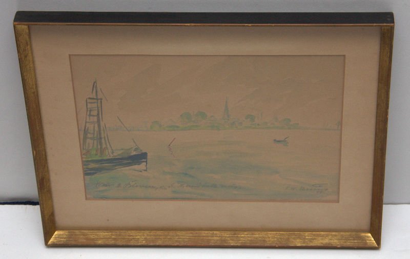 F.W. Benson Watercolor (1 of 3)