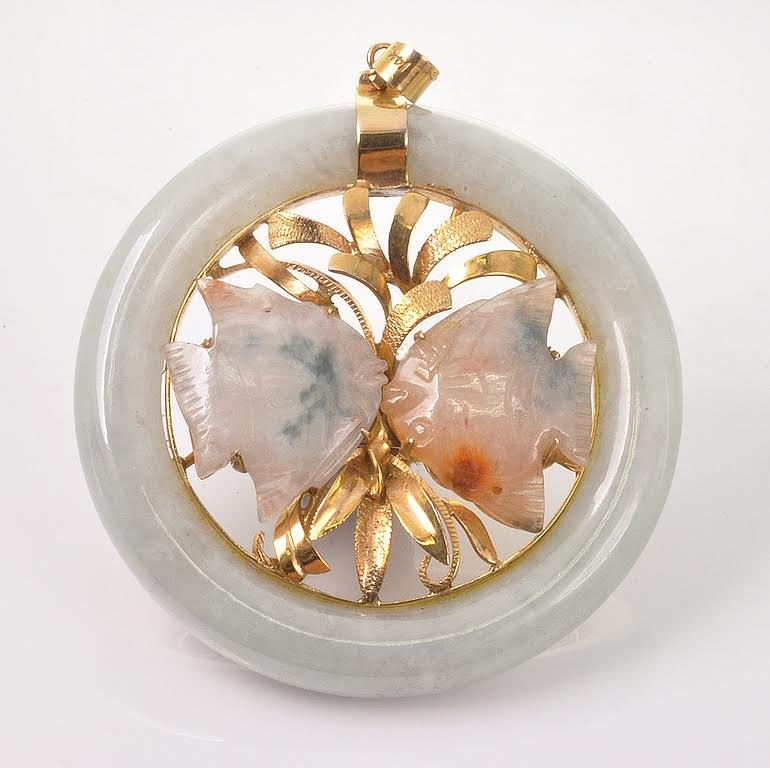 1970's Jadeite Jade Pendant (1 of 1)