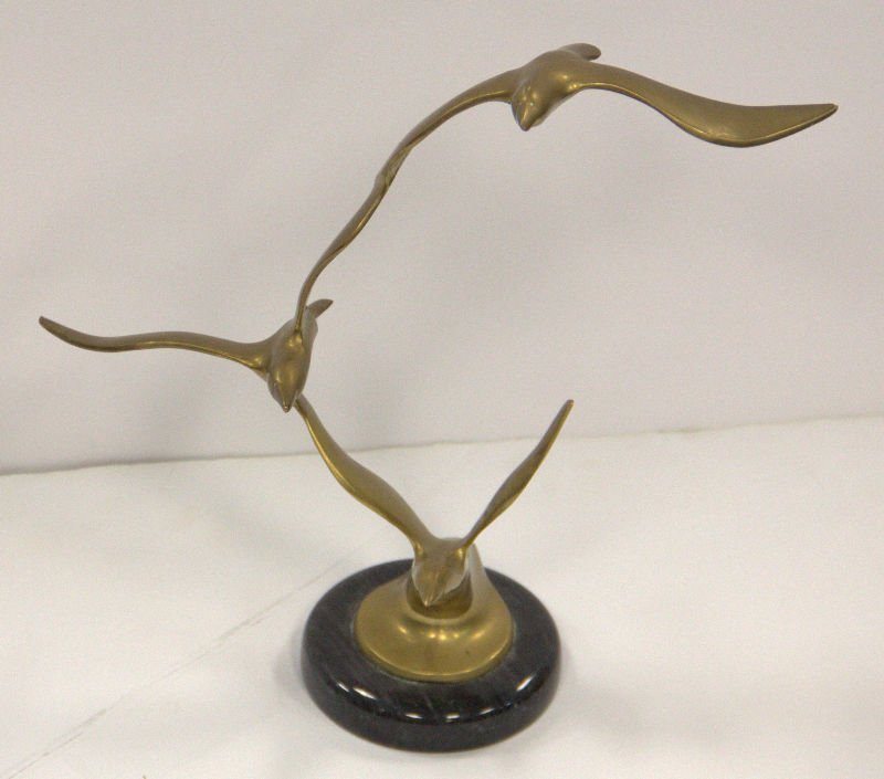 Mid Century Brass Bird Figures (1 of 1)
