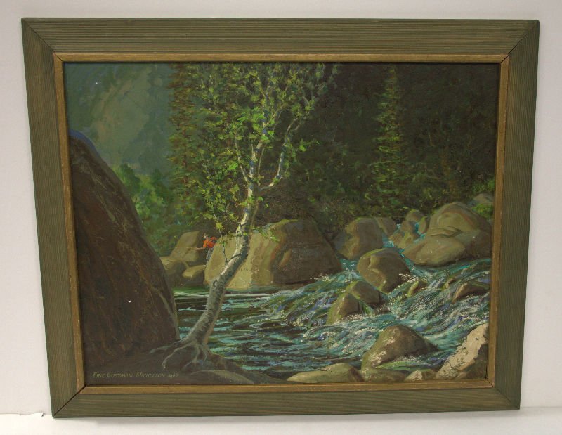 Eric Gustavus Michaelson - "Trout Fishing" (1 of 2)