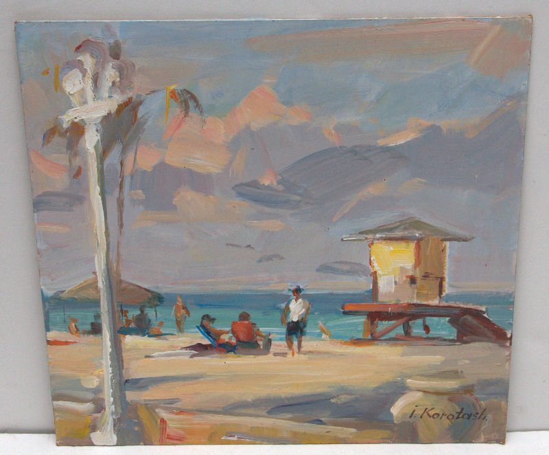 T Kortaski Oil Painting On Board (1 of 4)