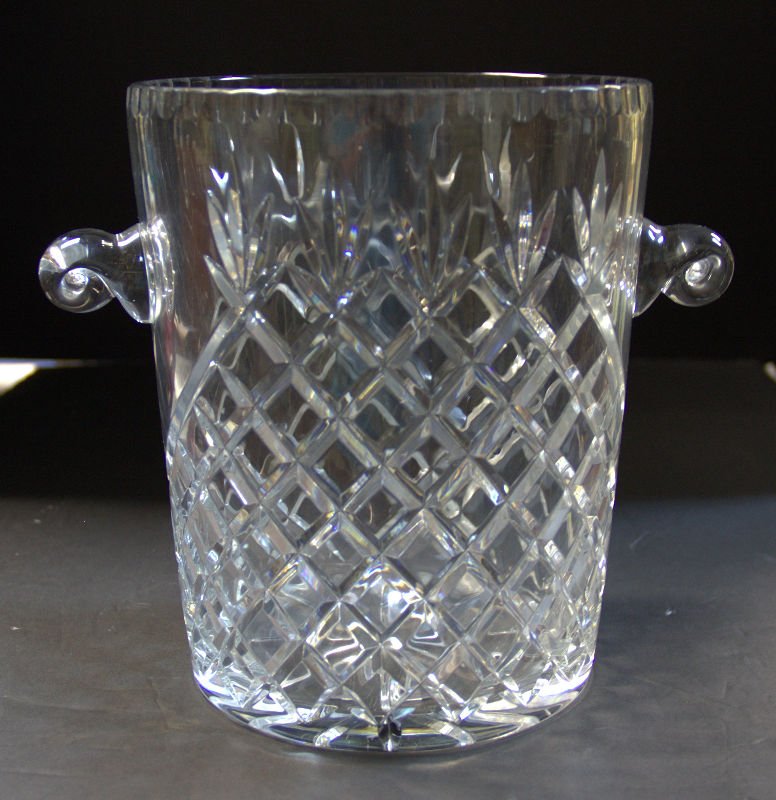 Large Crystal 2 Handled Ice Bucket (1 of 1)