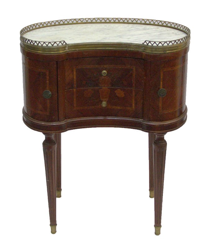 Louis XVI Style Bronze Mounted Marble Top Commode (1 of 5)