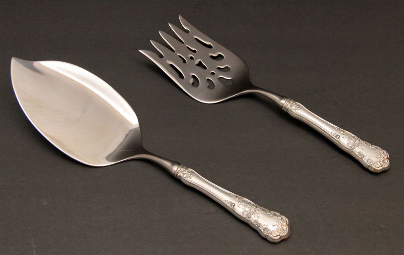 Gorham "Buttercup" Sterling Silver Fish Serving Set (1 of 5)