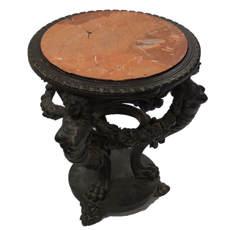 Antique Victorian 2 Tier Marble Top Table (1 of 6)