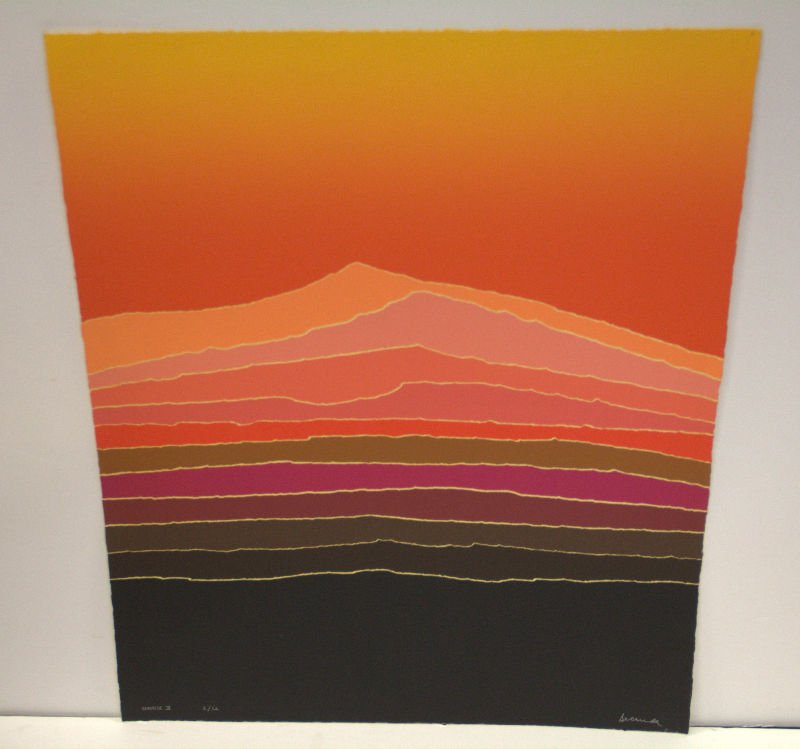 Arthur Secunda Serigraph: Arthur Secunda serigraph Sun Rise L/CL 25 5/8 x 32 x 1/4
