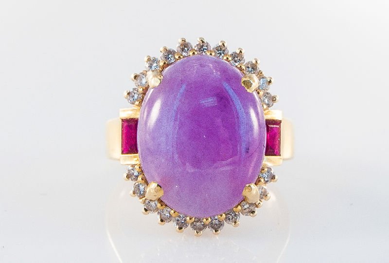 Very Fine Contemporary Natural Lavender Jade Diamond (1 of 1)