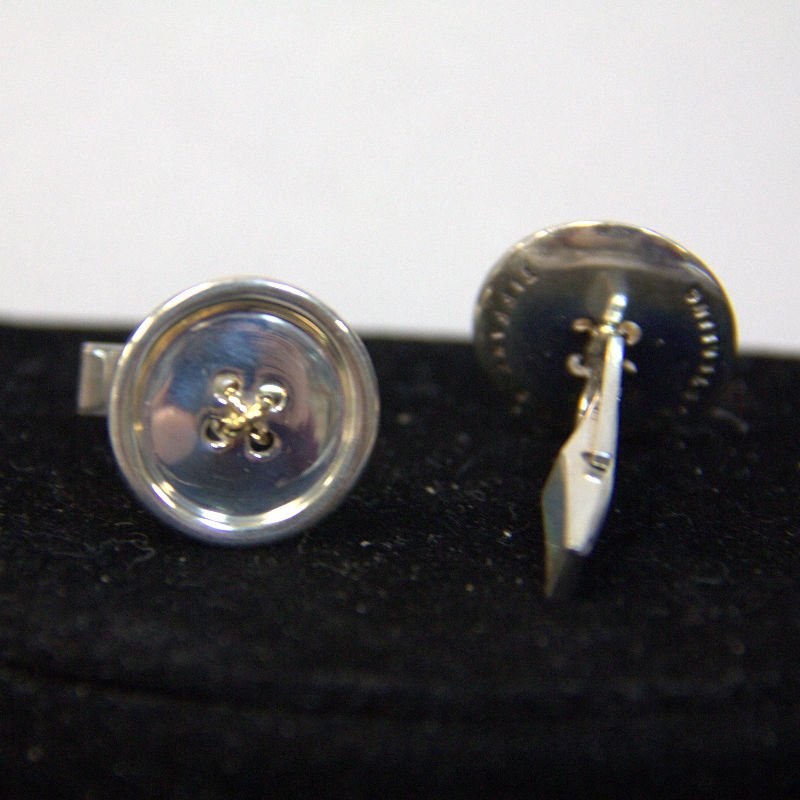 Vintage Tiffany & Co Sterling Button Cufflinks (1 of 3)