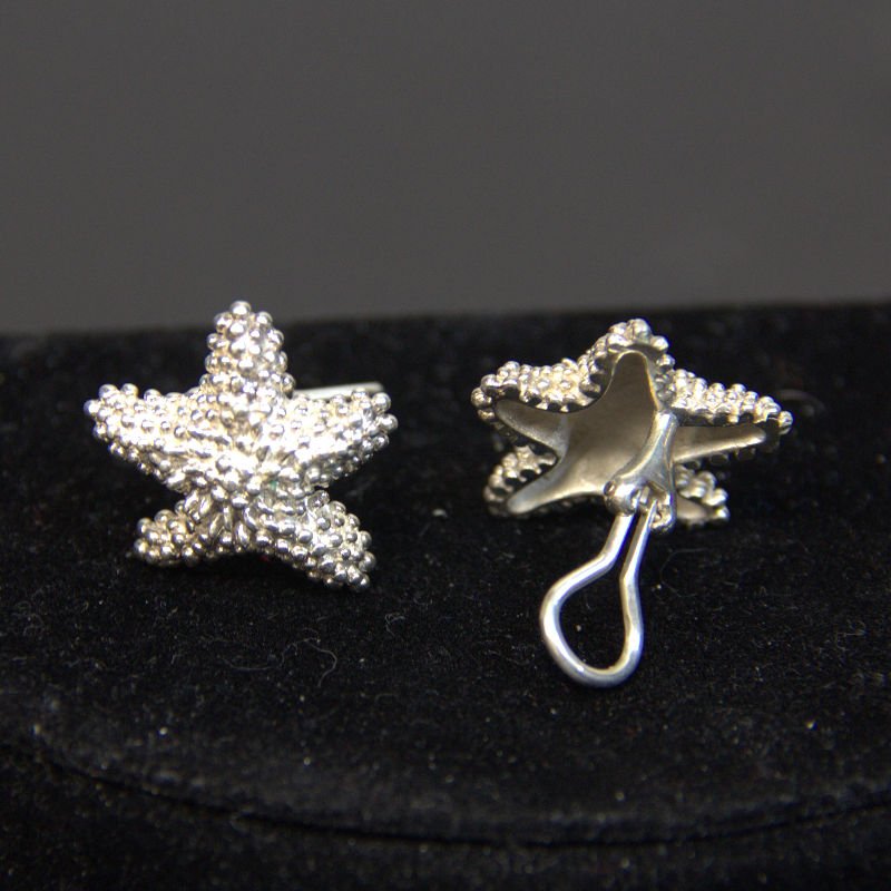 Vintage Tiffany & Co Lq Starfish Clip On Earrings (1 of 1)