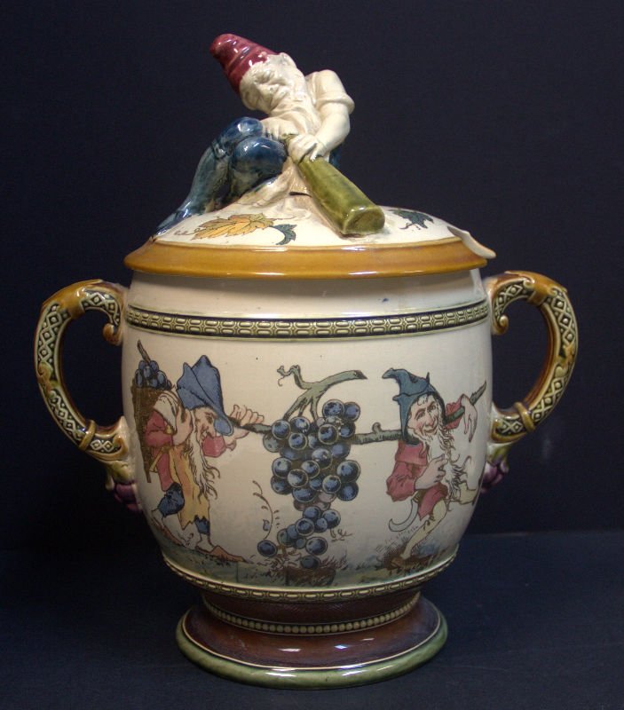 Mettlach Figural Punch Bowl #2226 (1 of 9)
