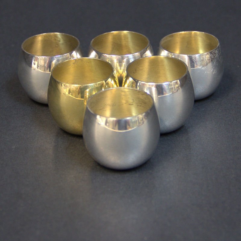 6 Tiffany & Co Sterling Silver Salt Cellars (1 of 2)