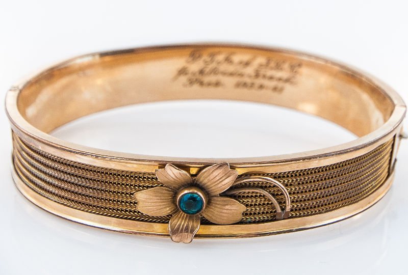 Victorian Gold Filled Bangle Bracelet (1 of 1)