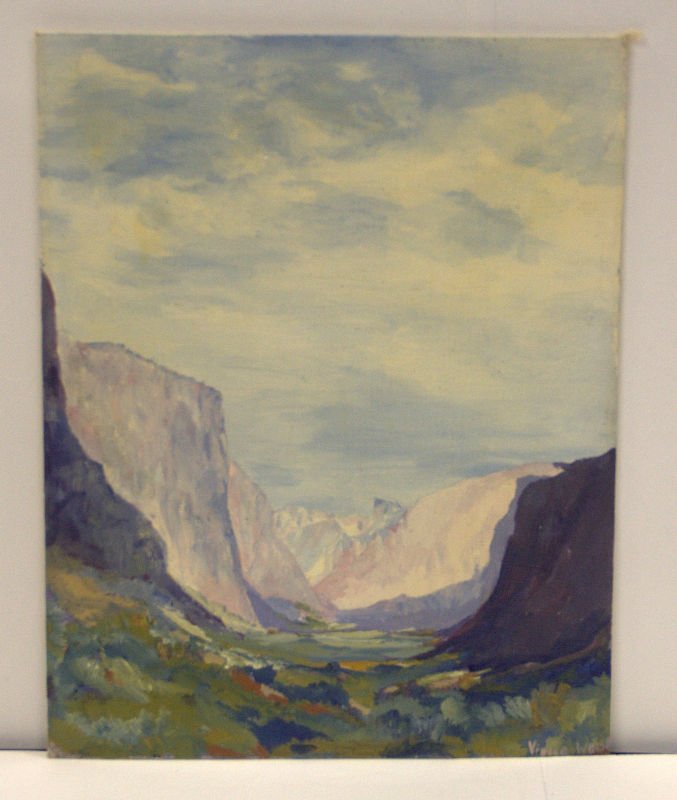 Oil of El Capiton In Yosemite Signed 20th Century (1 of 3)
