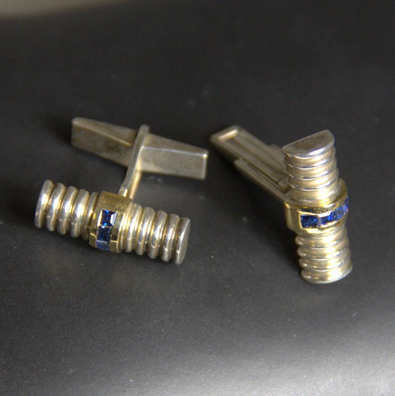 VIntage Tiff & Co SS Mens Cuff Links (1 of 2)