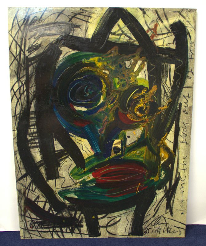 Peter Keil Large Abstract Oil Painting On Board (1 of 2)