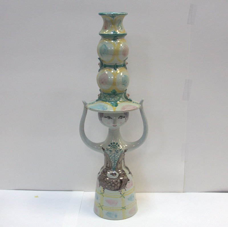 Large Bjorn Wiinblad Denmark Glazed Pottery Figural (1 of 6)