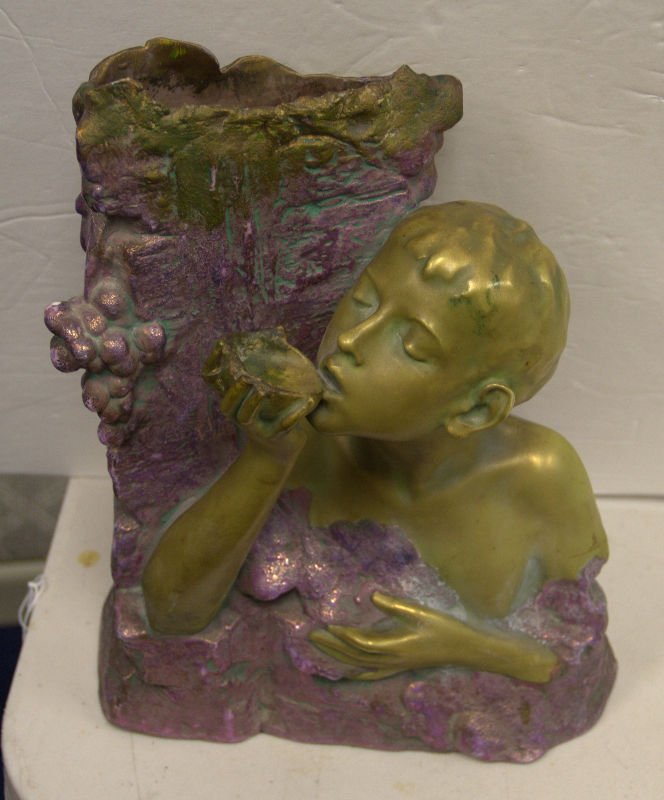 Austrian Teplitz Figural Vase (1 of 3)