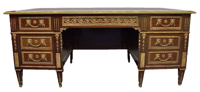French "Empire" Style Bronze Mounted Desk (1 of 9)