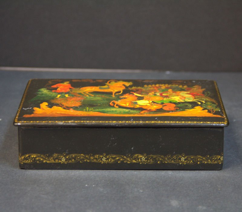 Russian Black Lacquer Box (1 of 5)