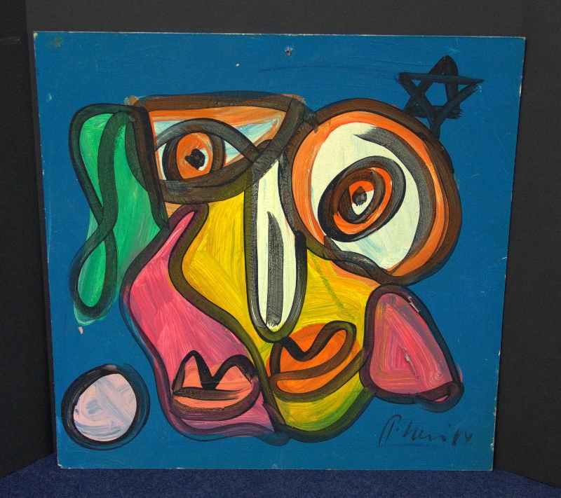 Peter Keil Abstract Oil Painting on board (1 of 2)