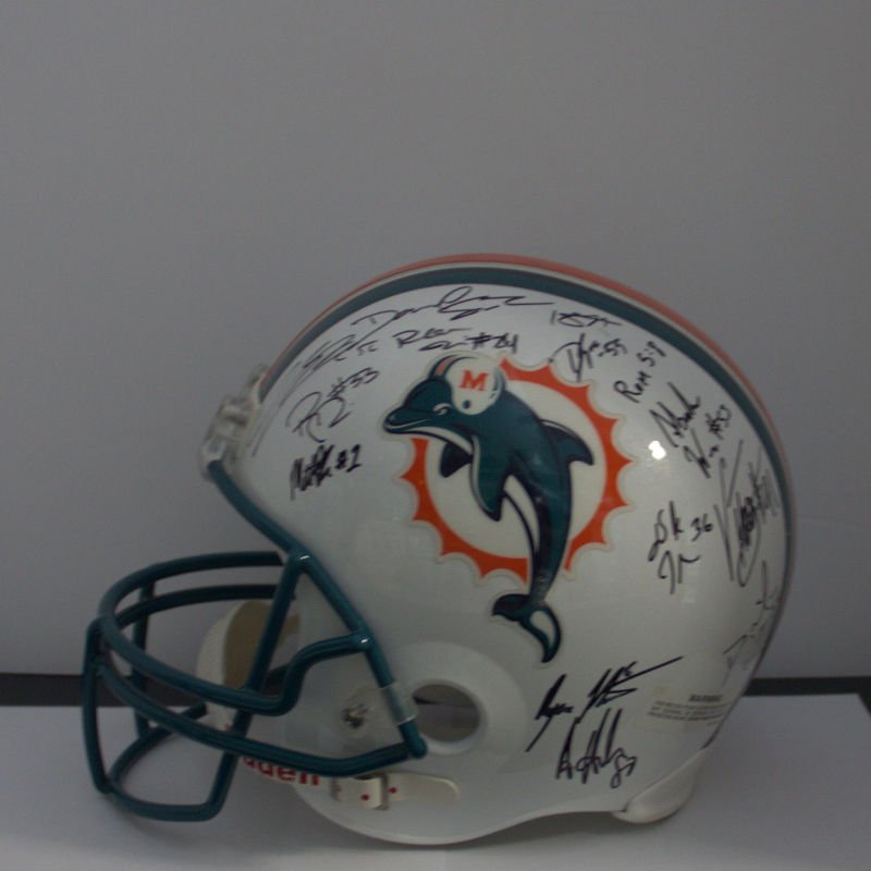 Miami Dolphin SIgned Helmet (1 of 5)
