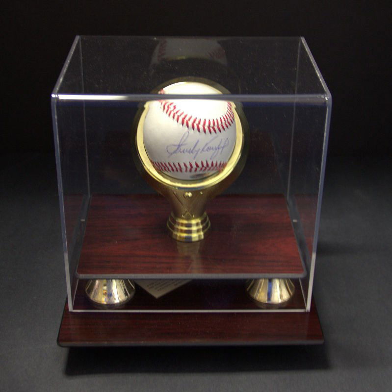 Sandy Koufax Autographed BB In Case (1 of 2)