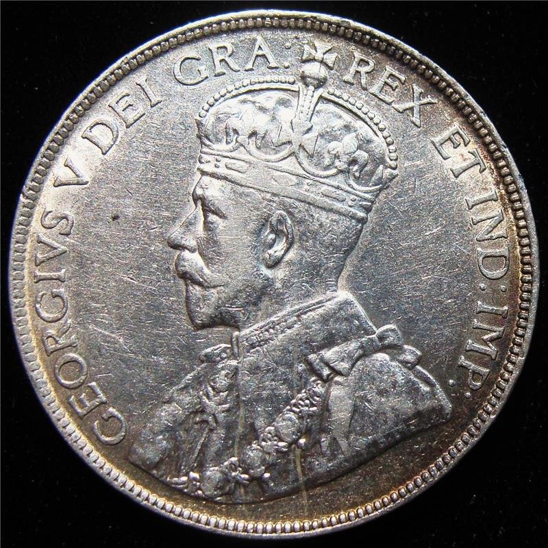 Canada: George V 50 Cents 1919, XF. (1 of 2)
