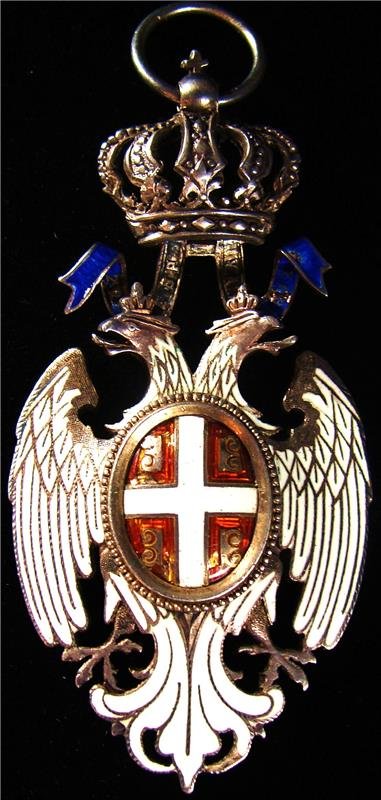 SERBIA. Order of the White Eagle Commander Neck Badge, (1 of 2)