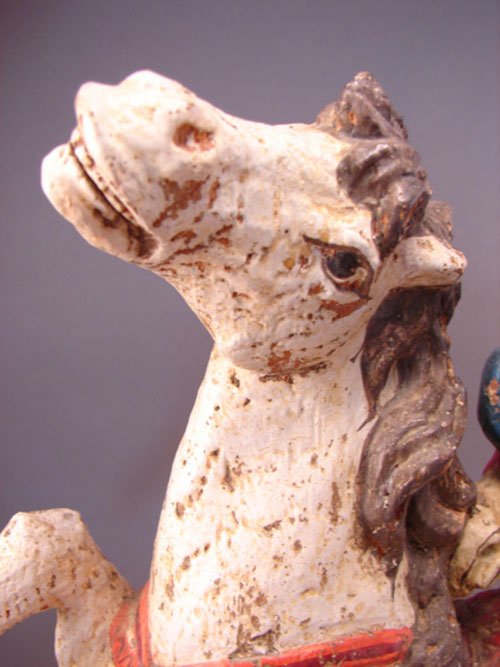 Austrian Sculpture. Hunter on horse with dragon b - 3