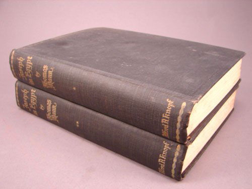 Book. Joseph in Egypt Volumes one and two by Thom: Book. Joseph in Egypt Volumes one and two by Thomas Mann. New York, Alfred A Knopf, 1938. 7 3/4"h x 5 1/2"w