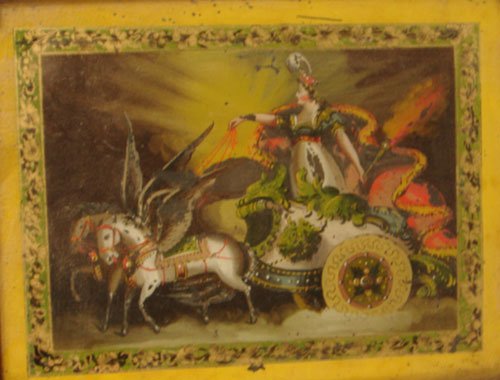 Period Banjo Clock Reverse Painted panels. Some D - 2
