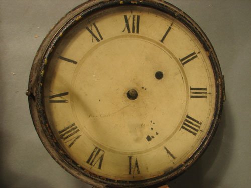 Period Banjo Clock Reverse Painted panels. Some D - 3