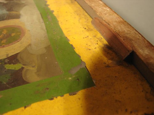 Period Banjo Clock Reverse Painted panels. Some D - 7