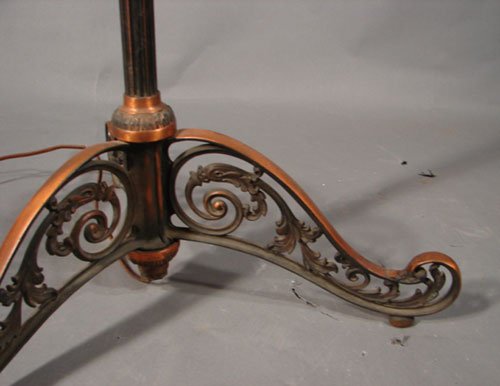 Luminaire Cast Iron Funeral Fan with lights on bot - 7